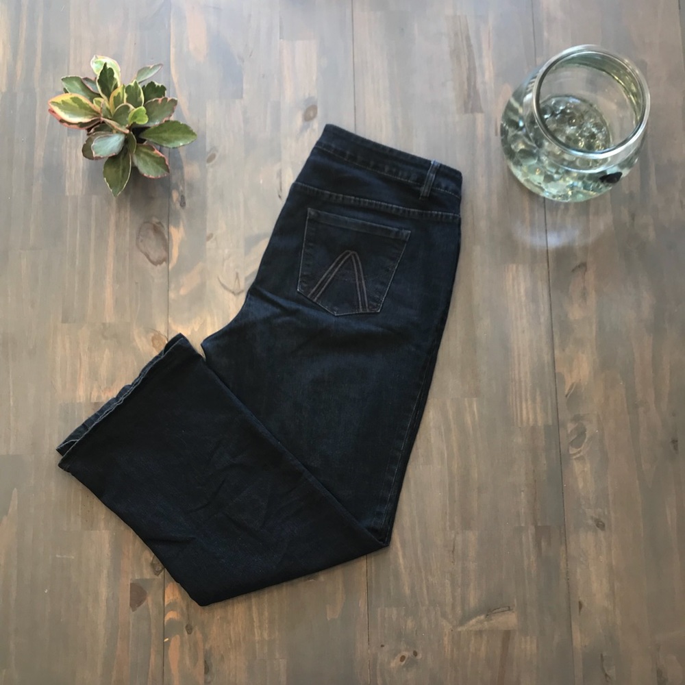 Avenue dark wash boot cut jeans